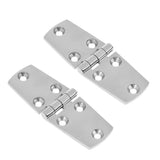 Maxbell 2 Pieces / Set 4'' x 1.5'' Stainless Steel 316 Casting Door Strap Hinge for Marine Boat Yacht RVs