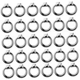 Maxbell 30 Pieces Modern Door Drawer Cupboard Bin Pull Handle Knob Pull Ring Silver