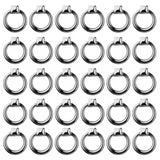 Maxbell 30 Pieces Modern Door Drawer Cupboard Bin Pull Handle Knob Pull Ring Silver