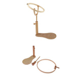 Maxbell 2 Pieces/Set Diameter 22cm 24cm Beech Wood Wooden Embroidery Hoop Wood Frame Cross Stitch Rack Stand Adjustable 31-42cm and 35-46cm