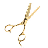 Maxbell 2 Pieces 6.5'' Professional Salon Hair Cutting Thinning Scissors Shears Hairdressing Set Stainless Steel Gold