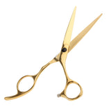 Maxbell 2 Pieces 6.5'' Professional Salon Hair Cutting Thinning Scissors Shears Hairdressing Set Stainless Steel Gold