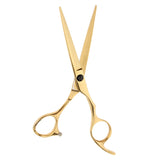 Maxbell 2 Pieces 6.5'' Professional Salon Hair Cutting Thinning Scissors Shears Hairdressing Set Stainless Steel Gold