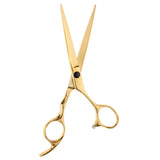 Maxbell 2 Pieces 6.5'' Professional Salon Hair Cutting Thinning Scissors Shears Hairdressing Set Stainless Steel Gold