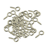 Maxbell 100 Pcs Mix Gold Silver Tone Screw Eyes Pin Findings for Clay Jewelry Bead