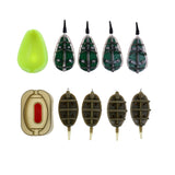 Maxbell 2 Sets Carp Fishing Feeder Set Lead Sinker Fishing Bait Cage & Quick Release Method Mould