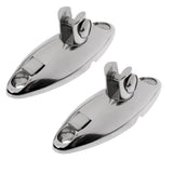 Maxbell 1 Pair/2 Pieces Marine Boat Strap Hinge Hatch Mount 360 Degree Swivel Quick Release Deck Hardware Part Accessories