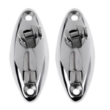 Maxbell 1 Pair/2 Pieces Marine Boat Strap Hinge Hatch Mount 360 Degree Swivel Quick Release Deck Hardware Part Accessories