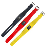 Maxbell 3 Pieces Silicone Watch Band Wrist Strap+ Metal Buckle for Garmin Vivofit 3