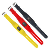 Maxbell 3 Pieces Silicone Watch Band Wrist Strap+ Metal Buckle for Garmin Vivofit 3