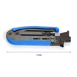 Maxbell RG69/6/11/7 Rotary Coaxial Cable Wire Cutter Stripper with F-Type Crimper