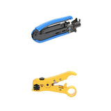 Maxbell RG69/6/11/7 Rotary Coaxial Cable Wire Cutter Stripper with F-Type Crimper