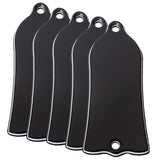 Maxbell Pack of 5 Plastic Bell-shaped Guitar Replacement 3ply Truss Rod Cover for Gibson Parts