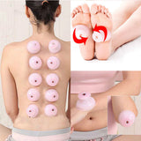 Maxbell 4 Pieces Medical Chinese Silicone Vacuum Suction Cupping Body Massage Cups