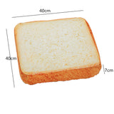 Maxbell 2 Piece Pet Fashion Soft Cat Bed Cushion Plush Bread Toast Small Dog Bed