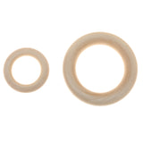 Maxbell 20 pieces lot 5.5cm Wood Ring Blank Loop Material DIY Painting Accessories