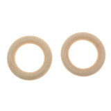 Maxbell 20 pieces lot 5.5cm Wood Ring Blank Loop Material DIY Painting Accessories