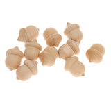 Maxbell Novelty Wooden Acorns DIY Unfinished Wood Craft Wedding Party Pack of 20pcs