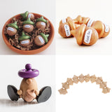 Maxbell Novelty Wooden Acorns DIY Unfinished Wood Craft Wedding Party Pack of 20pcs