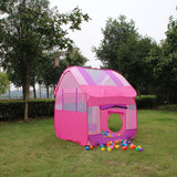 Maxbell Portable Pink Princess Kids Girls Play House Indoor Outdoor Pop Up Tent Toy