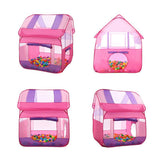 Maxbell Portable Pink Princess Kids Girls Play House Indoor Outdoor Pop Up Tent Toy