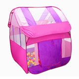 Maxbell Portable Pink Princess Kids Girls Play House Indoor Outdoor Pop Up Tent Toy