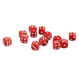 Maxbell 100 Pack Opaque D6 Dice 12mm Six Sided Dice for D&D RPG MTG Accessories White&Red