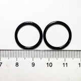 Maxbell 200pcs 15mm Metal Bra Strap Adjuster O Rings Fig 8 Lingerie Underwear Black