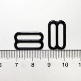 Maxbell 200pcs 15mm Metal Bra Strap Adjuster O Rings Fig 8 Lingerie Underwear Black