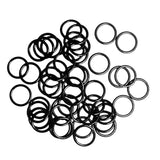 Maxbell 200pcs 15mm Metal Bra Strap Adjuster O Rings Fig 8 Lingerie Underwear Black