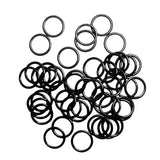 Maxbell 200pcs 15mm Metal Bra Strap Adjuster O Rings Fig 8 Lingerie Underwear Black