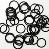 Maxbell 200pcs 15mm Metal Bra Strap Adjuster O Rings Fig 8 Lingerie Underwear Black