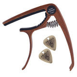 Maxbell Guitar Capo with 2 Picks Plectrum for Acoustic Electric Guitar Parts