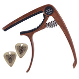 Maxbell Guitar Capo with 2 Picks Plectrum for Acoustic Electric Guitar Parts