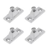 Maxbell 4 Pieces Heavy Duty Side Mount Deck Hinge Boat Bimini Top Fitting / Hardware 2" x 7/8" Marine 316 Stainless Steel