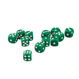 Maxbell 100Pcs Opaque 12mm Six Sided Spot Dice D6 for Dungeons & Dragons RPG Board Game