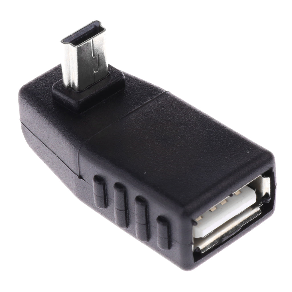 Maxbell 3Piece 90 Degree Right/Up/Down Angle Mini USB Male to USB Female OTG Adapter