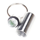 Maxbell 4x Aluminum Alloy Pill Box Tablets Vitamin Fob Case Container with Keyring