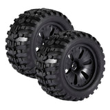 Maxbell 1/10 RC Rock Crawler Car Monster Truck Tyres High Speed for HPI Savage MT ZD Racing Replacement, 2pcs