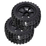 Maxbell 1/10 RC Rock Crawler Car Monster Truck Tyres High Speed for HPI Savage MT ZD Racing Replacement, 2pcs