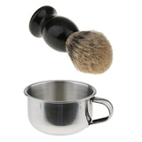 Maxbell Barber Shave Brush Men's Shaving Mug Bowl Beard Soap Facial Care Tools Set