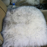 Maxbell 2-Piece Artificial Fluffy Area Rugs Floor Carpet Cushion Home Gray+White