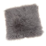 Maxbell 2-Piece Artificial Fluffy Area Rugs Floor Carpet Cushion Home Gray