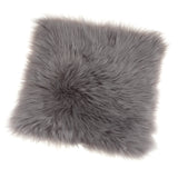 Maxbell 2-Piece Artificial Fluffy Area Rugs Floor Carpet Cushion Home Gray