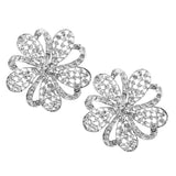 Maxbell Women Girls Ladies Shining Crystal Diamante Floral Wedding Prom Bridal Brooch Pin