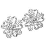 Maxbell Women Girls Ladies Shining Crystal Diamante Floral Wedding Prom Bridal Brooch Pin