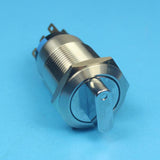 Maxbell 19mm Self-locking Stainless Steel Stop Emergency Switch Push Button Switch