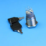 Maxbell 19mm Self-locking Stainless Steel Stop Emergency Switch Push Button Switch