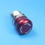 Maxbell 19mm Self-locking Stainless Steel Stop Emergency Switch Push Button Switch