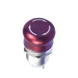 Maxbell 19mm Self-locking Stainless Steel Stop Emergency Switch Push Button Switch